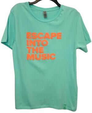 Cotton Heritage Escape Into The Music Tee Deer Valley Utah 2XL